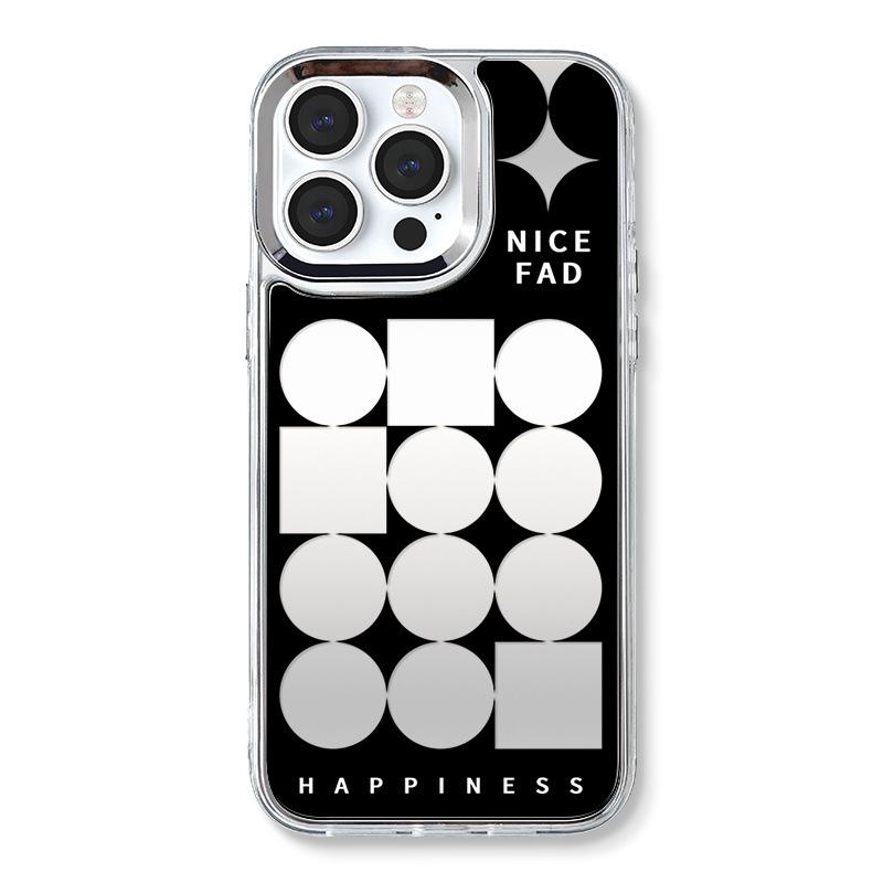 

Зеркальный чехол Zhitai 3-в-1 для iPhone 16/16 Pro Max, силиконовый чехол и браслет для iPhone 12/14 - Популярное на Douyin iPhone 11