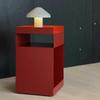Three-Tier Rolling Side Table Portable Metal with Casters