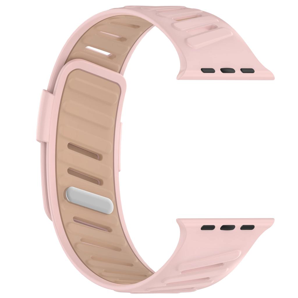 Dvoubarevný sportovní řemínek pro Apple Watch Ultra 3/2/1 49mm 41 42 45 44 46mm prodyšný silikonový pásek pro Iwatch řadu 11 10 9 8 7 SE