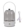 Portable Camping Lantern Vintage USB Rechargeable Bedside Table Lamp with Handle Adjustable Brightness Warm Lighting