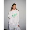 European Heavyweight Autumn Women's Trendy Hoodie - Casual Loose Fit, Hot Stamping, Long Sleeve, Mid-High Neck.