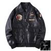 Autunno Inverno Uomo Giacca in pelle moto Risvolto Ricamo Vintage Locomotiva Giubbotti Pu Biker Coat Streetwear Maschile