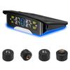 Tire Pressure Monitoring System, Solar Powered Tire Pressure Monitor with 4 External Sensors, 6 Alarm Modes, Color LCD