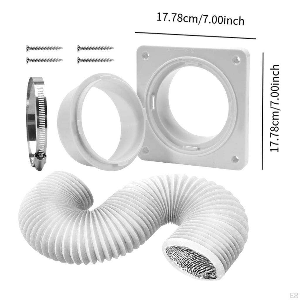 Dryer Vent Hose Connector Kit Premium Fits 4 inch Tubes Professional Adapter No