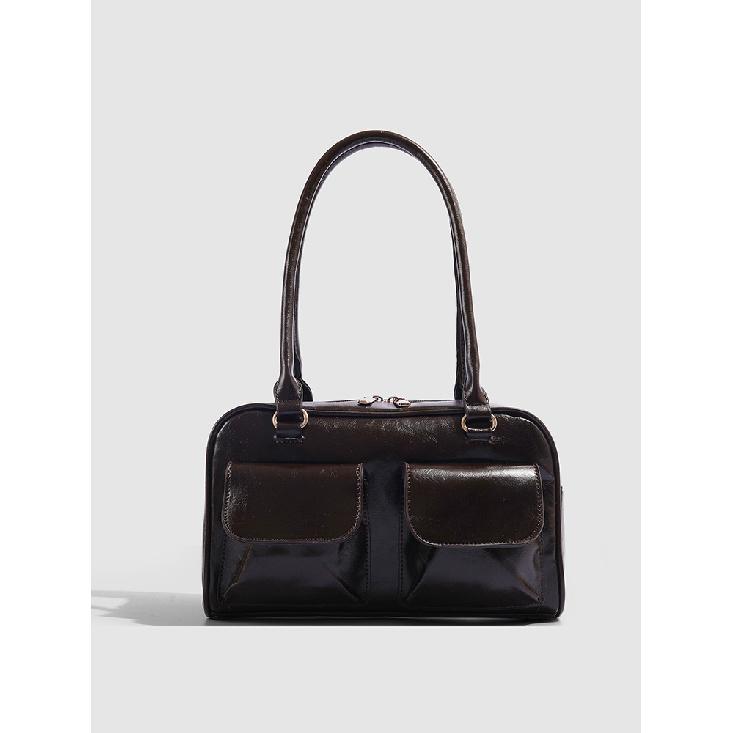 

Нишевый дизайн Ретро сумка подмышку 2025 Новая большая вместимость Сумка на плечо Высококлассная сумка для поездок на работу Трендовая коричневый