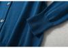 Women's Silk Cashmere Cotton Blend Round Neck Cardigan - Long Sleeve, Loose Knitwear for Spring/Autumn