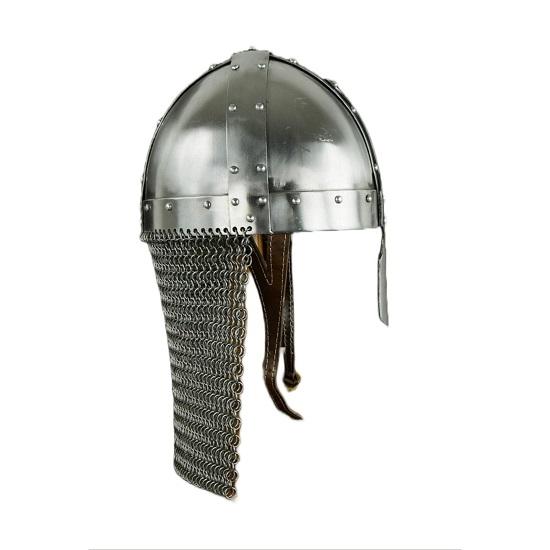 Norman Nasal Medieval Helmet with Aventail 16 Gauge Steel