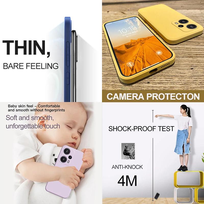Poco F5 F 5 Pocof5 Case Original  Liquid Silicone Phone Case For Xiaomi Poco F5 F 5 Pro F5pro Pocof5 Shockproof Back Cover