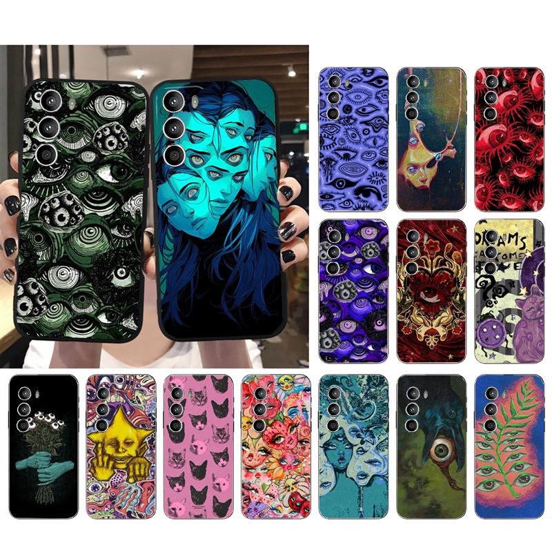 Phone Case For Xiaomi Poco C71 15T 14T Pro Redmi Note 15 14 14 13 Pro Redmi A5 15C 13C Trippy Blue Alien Eyes