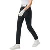 FILA Athletics Golf Series Fashion Solid Color Comfortable Straight Leg Knit Sports Pants Women bottoms Deep-Black A11W525603F-BK