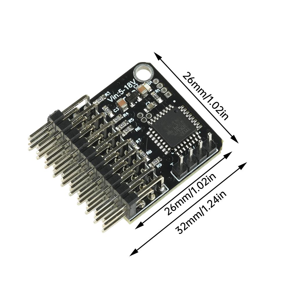 8 Channel Signal Converter PWM Conversion Module Suitable For FPV Unmanned Aerial Vehicle Receiver DC 5-18V