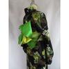 Used Used for photoshoot, now at a reduced price Original yukata with lovely Hawaiian pattern, attractive hibiscus on a black background
