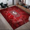 FC Twente Flannel Pattern Square Carpet,Area Rug,Carpet Rug for Living Room Bedroom Sofa Playroom Decor,Non-slip Floor Mat