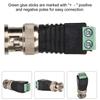 BNC Stecker Schraubklemme Koax Video Balun Adapter