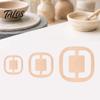 Clay Foot Maker 3Pcs Pottery Ring Shaping Tool Set, Ceramic Base Trimming Template, Shaper for Mugs Cups, 4/6/8cm Geometric Wheel Throwing