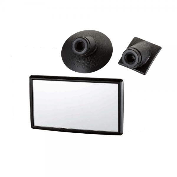 Napolex Broadway Car Auxiliary Mirror, Shot Mirror, 2-Way Installation, Suction