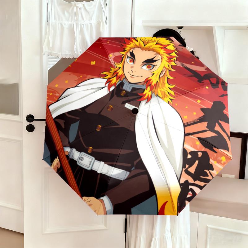 Japanese-style cartoon Demon Slayer Kamado Tanjiro & Kamado Nezuko umbrella including home travel and outdoor activities Multi functional umbrella 35