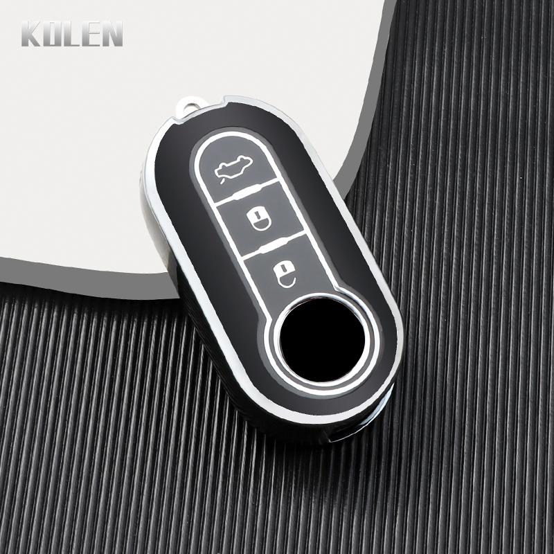 Husă Carcasă Pliabilă Cheie Auto TPU Fob Pentru FIAT 500 Ducato panda Punto 500L lancia musa Pentru Citroen jumper Pentru Peugeot Boxer