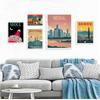 South Korea Travel Canvas Paintings Vintage Wall Kraft Posters Coated Wall Stickers Home Decoration Gift