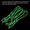 PATIKIL 25cm Night Light Mini Basketball Portable Illuminated Basketball Hoop Net with 8 Glow In the Dark Basketball Net for Indoor and Outdoor White