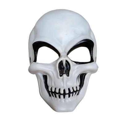 Terrifying Lifelike Halloween White Skeleton Role-Playing Mask Suitable For Festive Party Atmosphere Decoration