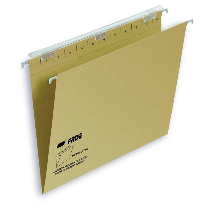 Dossiers Suspendus - Elba - Tiki - Boîte De 25 - Carton Kraft - Capacité 100 Feuilles