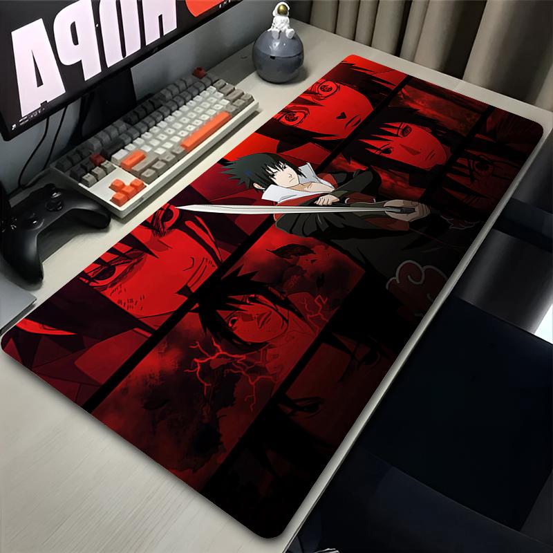 Large Mouse Pad Gaming Accessories NNaruto Sasuke Anime Table Mat Colorful Carpet Popular Computer Mousepad Gamer Keyboard Mat