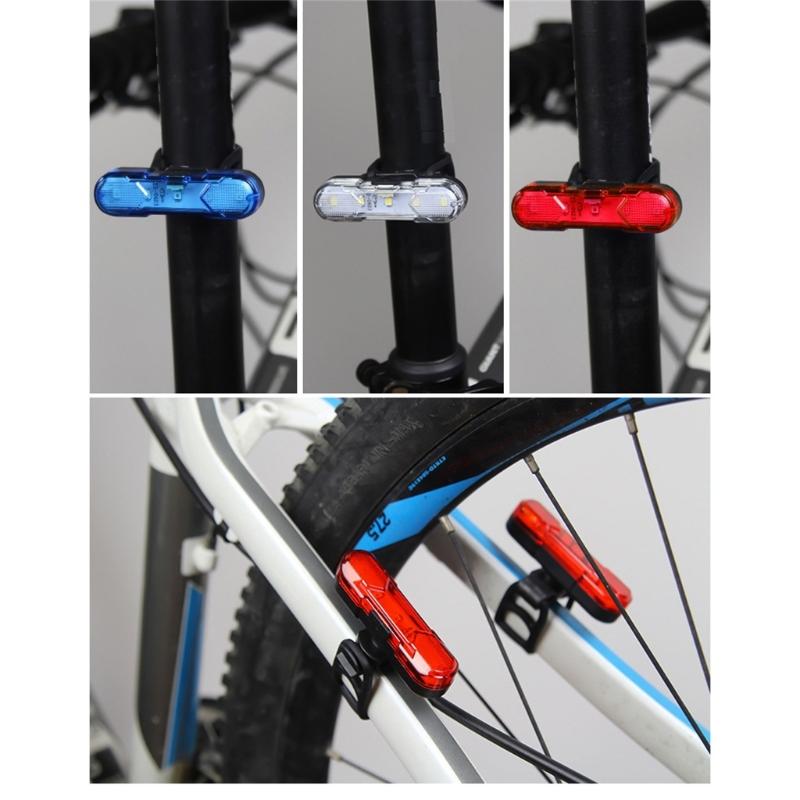 Road Bike Cycling Safety Warning Lamp Rechargeable Bike Rear Lights Waterproofs Bicycles Taillight Easy to Install