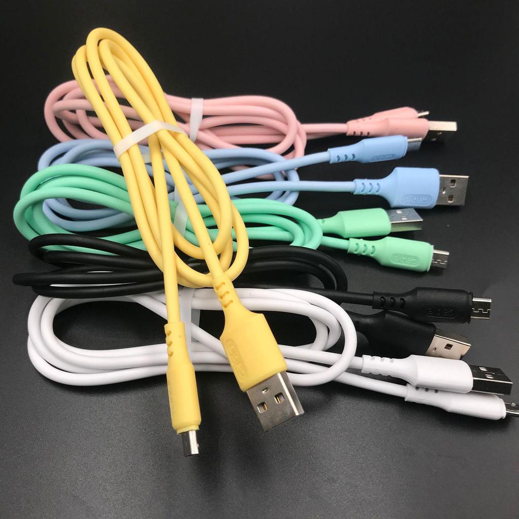Macaron-Style Fast Charging Cable: Micro USB, Type-C & iPhone Compatible