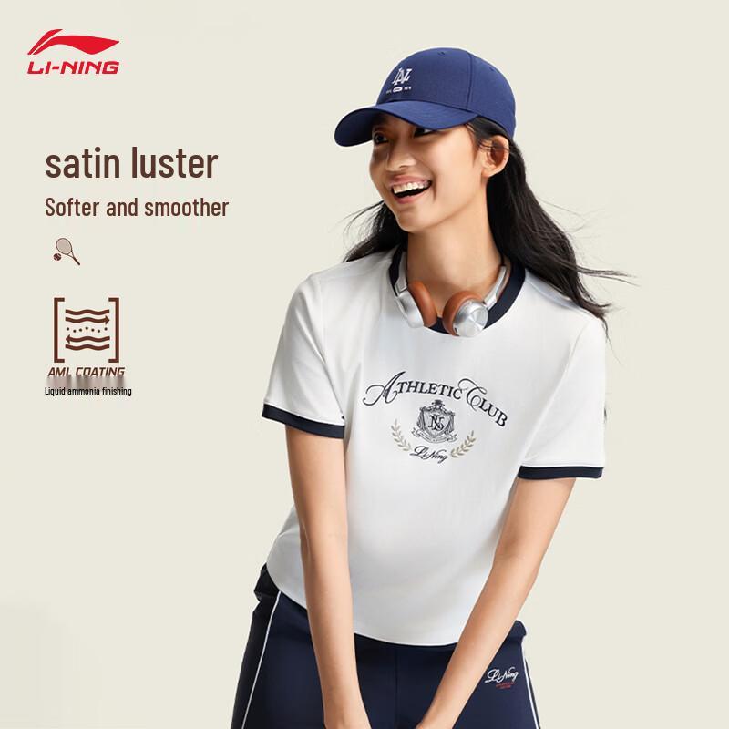 Li-Ning Women s 2026 Round Neck Short Sleeve Casual Sport T-Shirt M