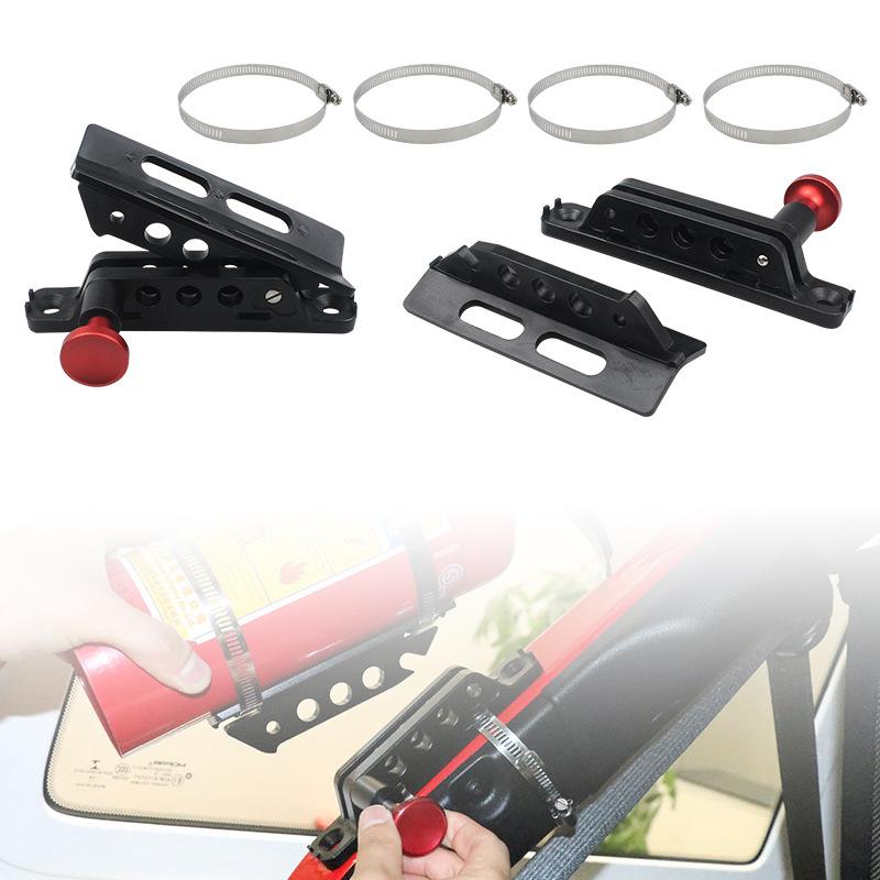 Motorcycle Fire Extinguisher Fixed Bracket Vehicle Fire Extinguisher For Wrangler JK/JL Bracket ATV/UTV