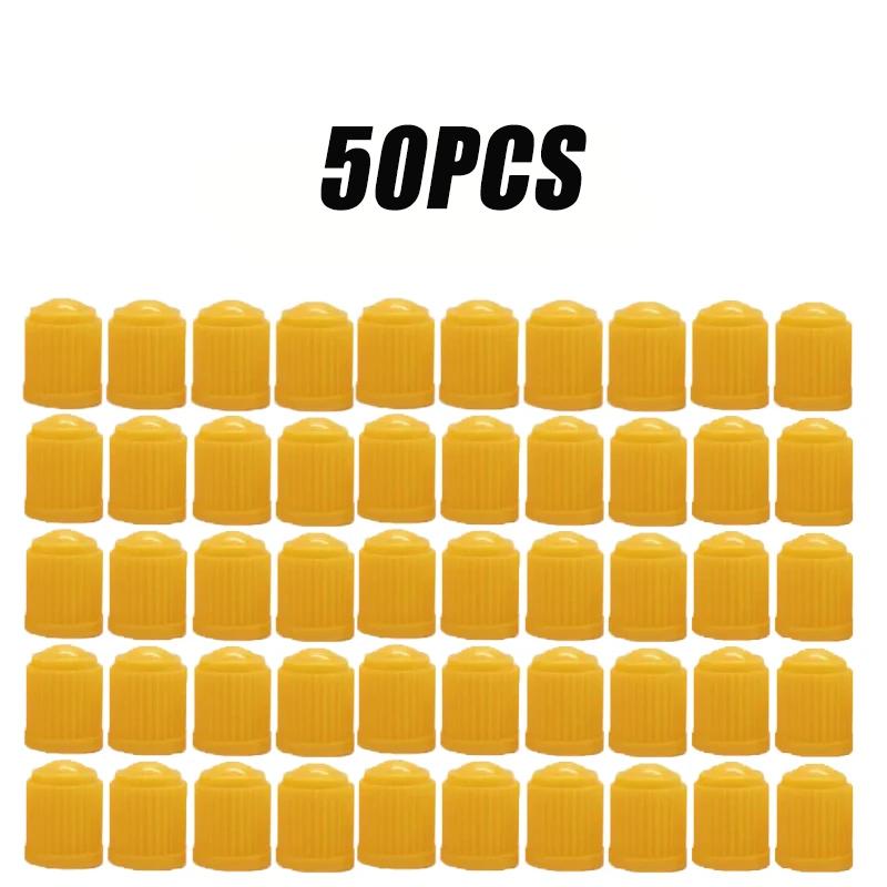 20/50PCS Car Plastic Tyre Valve Cap Colourful Dust Protection Cap with Seal Bicycle Valve Dust Protection Car Accessories Stem Caps1