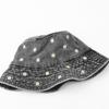 Vintage Washed Distressed Daisy Embroidery Bucket Hat Fisherman Cap - Casual, Relaxed Fit, Summer Fashion Accessory for Women