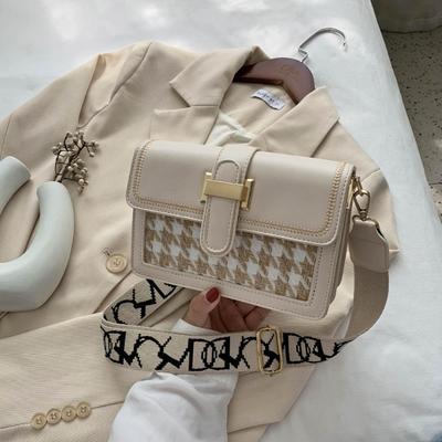 Today's Popular Small Bag Women's New High-end Texture Niche Commuting Wide Shoulder Strap Single Shoulder Messenger Bag