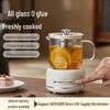 Mini Panela de Saúde Totalmente de Vidro: Chaleira Elétrica Multifuncional e Caneca de Água Quente para Casa ou Escritório