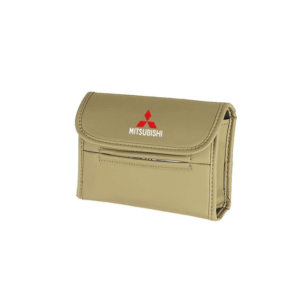 Interior Storage Decoration of Car Tissue Box For Mitsubishi Outlander Lancer 10 EX ASX Pajero L200 Colt Eclipse Ralliart Triton