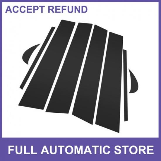 8 Pcs Car Door Pillar Window Trim for Toyota Camry 18-23 Black