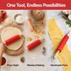 Solid Wood Handle Dough Roller Silicone Baking Rolling Pin Rolling Pin  Dough Pancake Pastry Cookie
