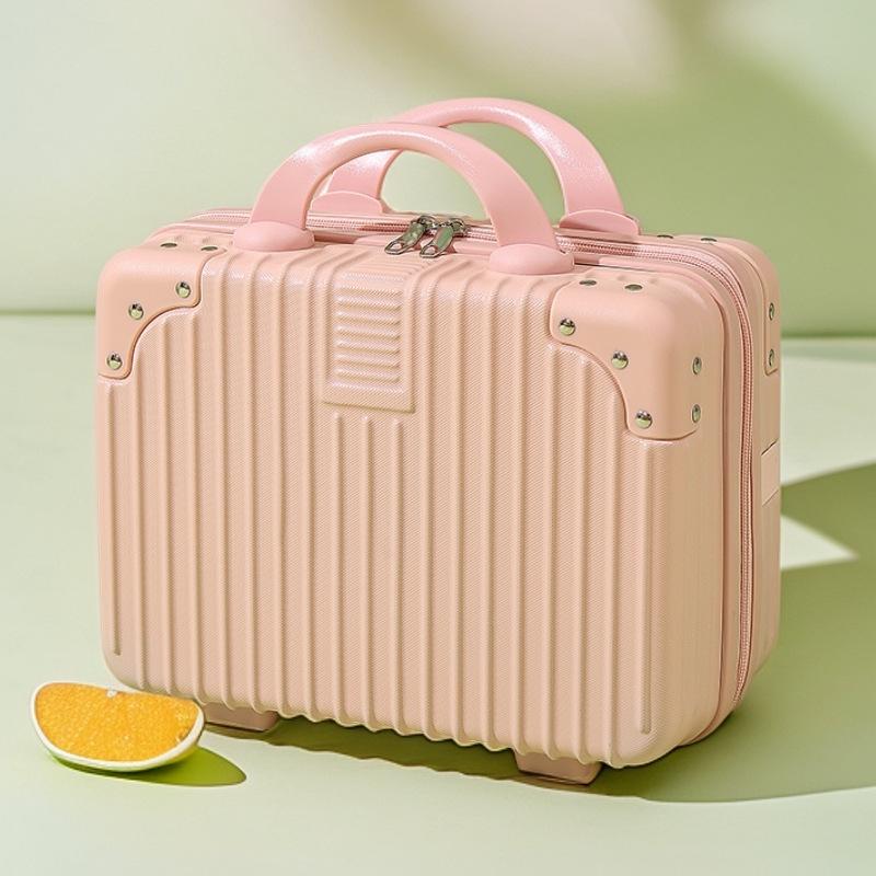 Customized 14-Inch Mini Makeup Case with Combination Lock – Portable Travel Handbag