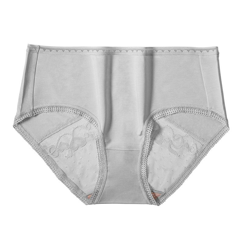 Ropa interior antibacteriana para mujer, sexy, de encaje, de cintura media, transpirable, triangular.