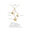 Eetit Ocean Series Stainless Steel Zircon Pearl Starfish Shell Chain Charm Drop Necklace 2026 Summer Arrivals Chic Jewelry Gift