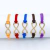 Fashion Symbol 8 Word Leather Rope Bracelet Personality Universal Bracelet Jewelry CLE