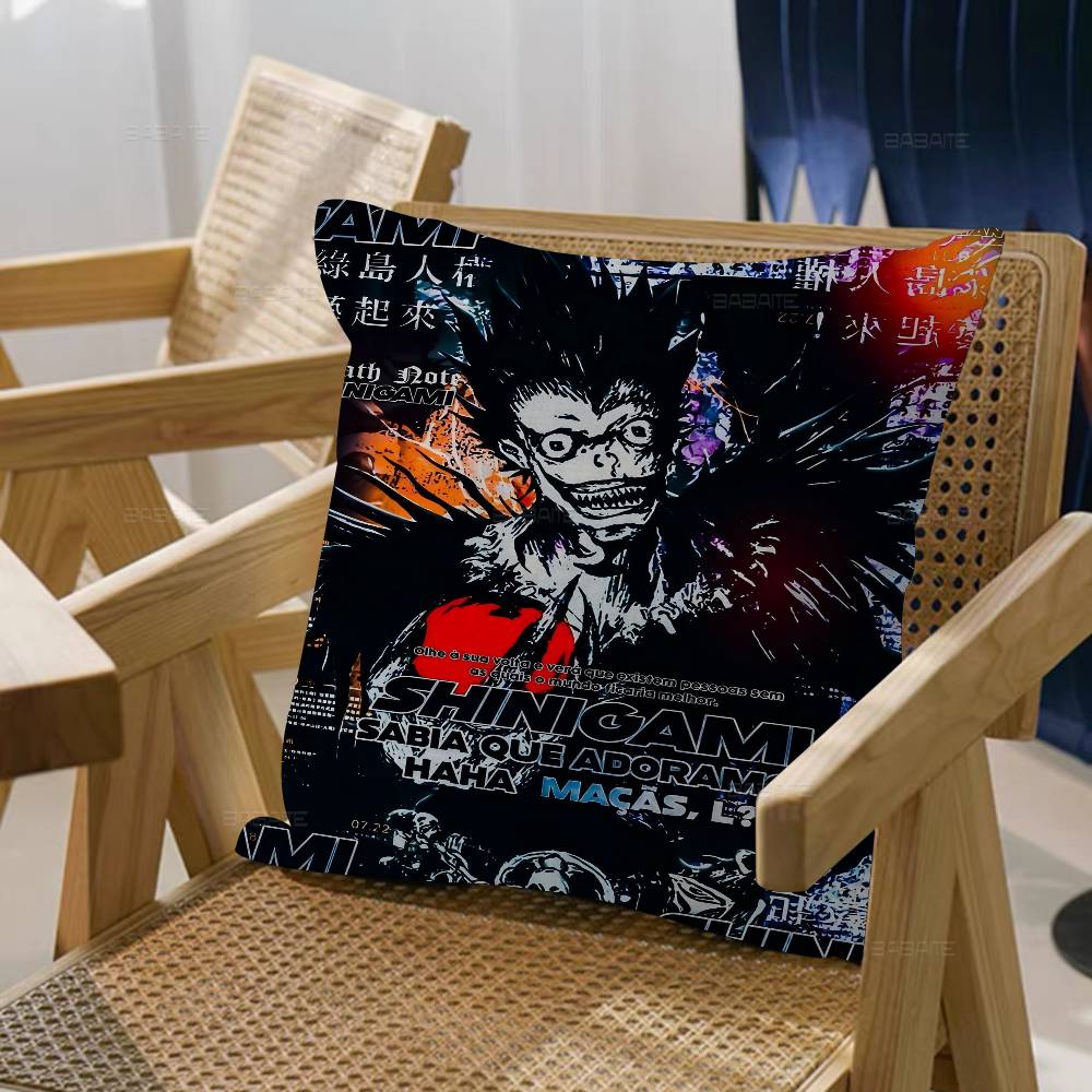 Death Note Anime Pillow Anime Pillow Sofa Bed Head Pillow Cover Cushion Cover 45x45 Cm Fashion