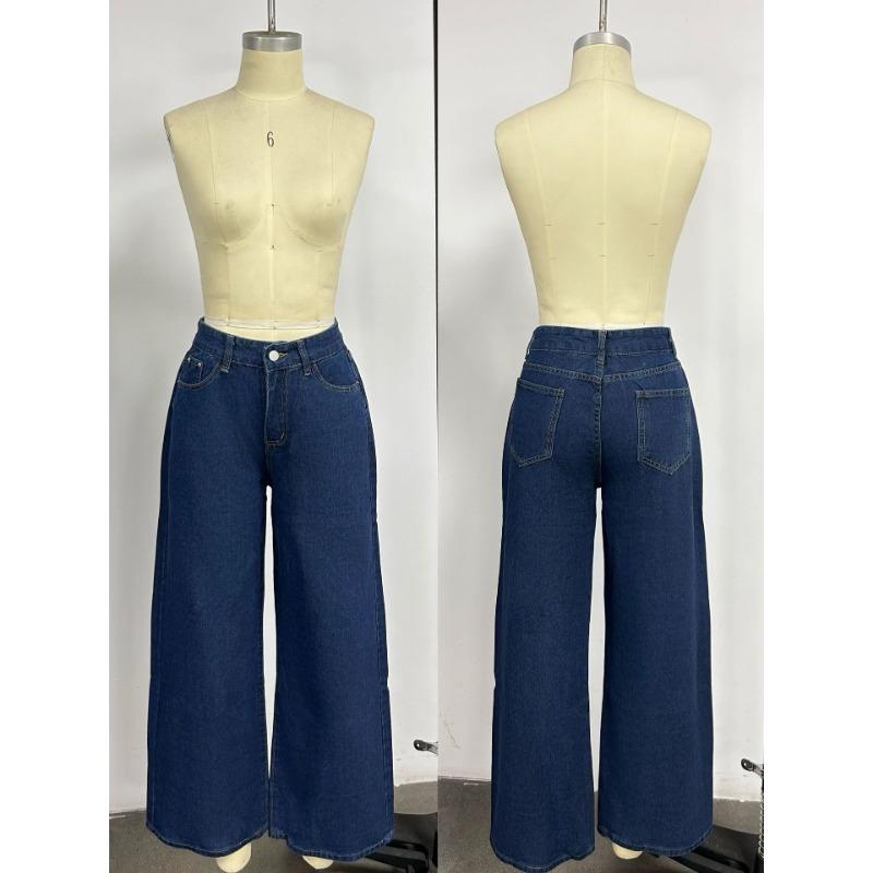Women S Vintage Casual Straight Leg Slim Fit Jeans