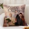 Tv G-Good O-Omens Cushion Cover Premium Comfort Reversible Pillow Cover - Dual - Use Design for Home & Car