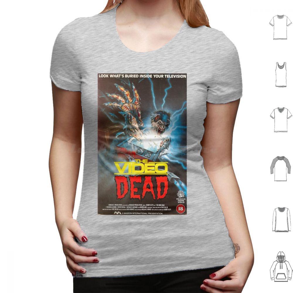 The Video Dead Full Vhs Cover T Shirt Big Size 100 Cotton Video Dead Vhs 80s Video Rental Dead Retro Tape Cassette Cover