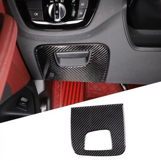 Carbon Fiber Driver Side Storage Box Panel Cover Trim For BMW 5 Series G30 18-22