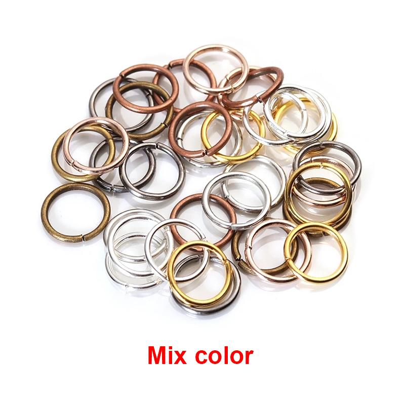 50-200pcs DIY Jewelry Findings Open Single Loops Jump Rings Split Ring for jewelry making Open Jump Rings Connectors Wholesale