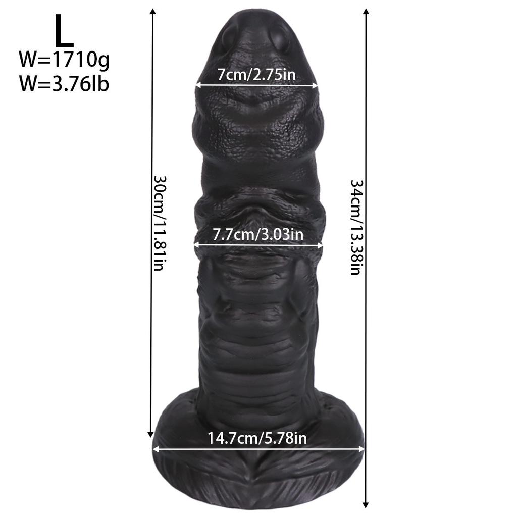 Anal Plug Set - Extra Long & Thick Butt Plug for Advanced Users, Stimulator with Realistic Texture, Adult Sex Toy