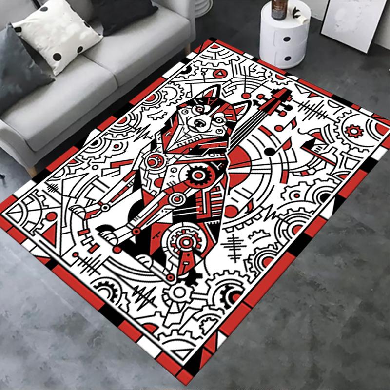 2025 New Husky Dog Carpet Rug for Living Room Bedroom Home Sofa Decoration,Kids play Non-slip Floor Mat69